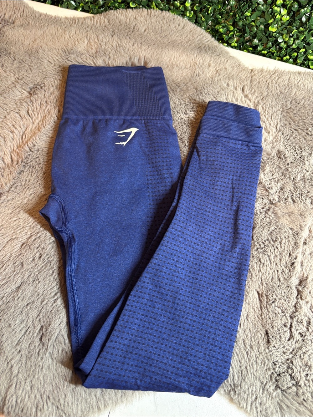 Gymshark Navy Seamless High-Rise Leggings Size XS